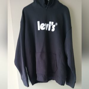 Levi Men's Black Hoodie XXL